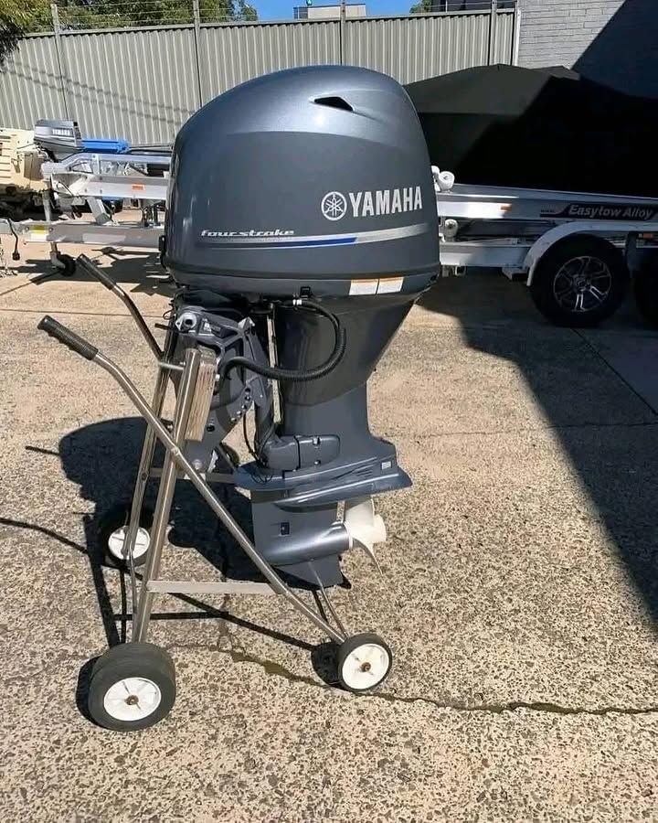 2018 Yamaha 50HP Outboard Motor – Serviced – Controls Included – Warranty – Ready to Run
